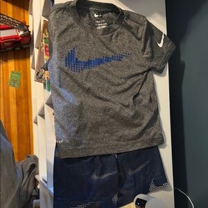 Nike Gray and Blue Kids' Outfit